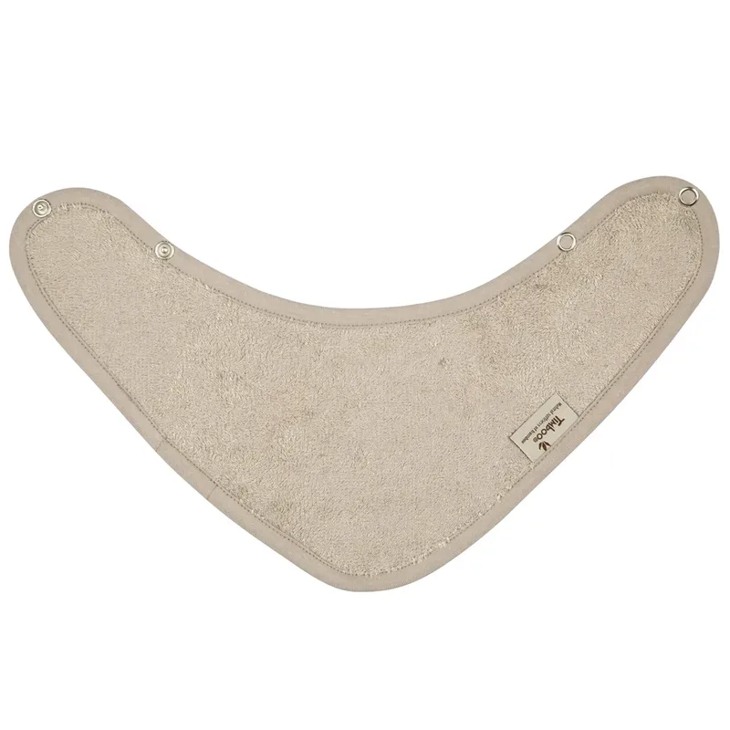 Bandana Slabbetje Dubbele Laag - Feather Grey van Timboo – productfoto