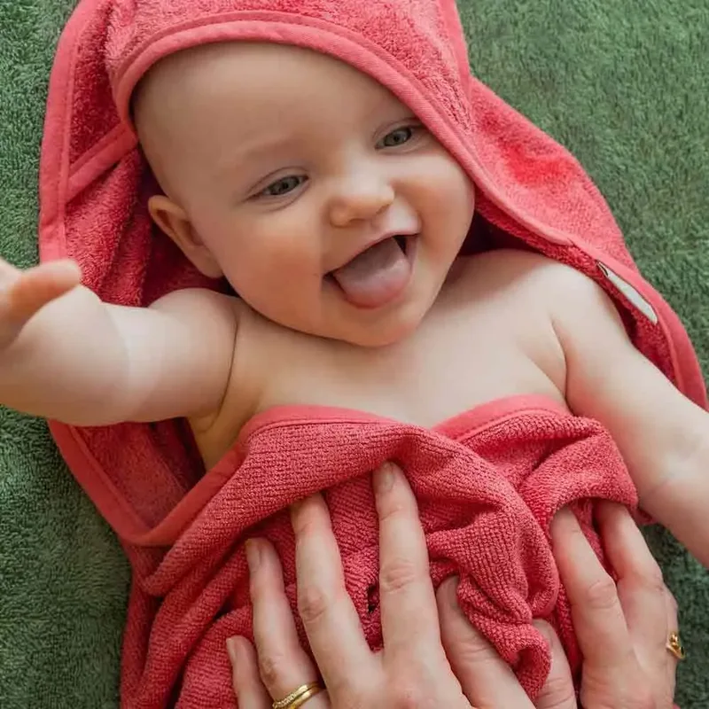 Cape De Bain Pour Bébé 95x95 Cm de Timboo – photo produit 3 sur 3