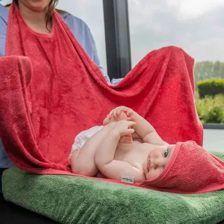 Cape De Bain Pour Bébé 95x95 Cm de Timboo – photo produit 2 sur 3