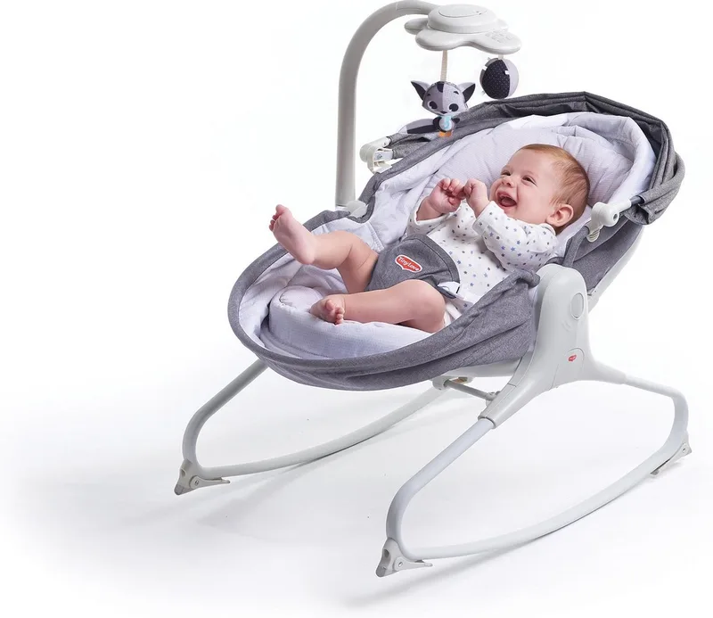 Cozy Rocker Napper 3-in-1 wipstoel van Tiny Love in Grijs – productfoto