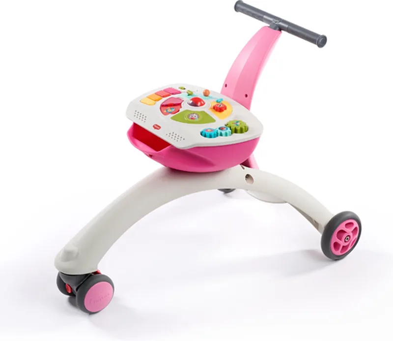 Walk Behind and Ride on Loopstoel - 5-in-1 van Tiny Love in Roze – productfoto