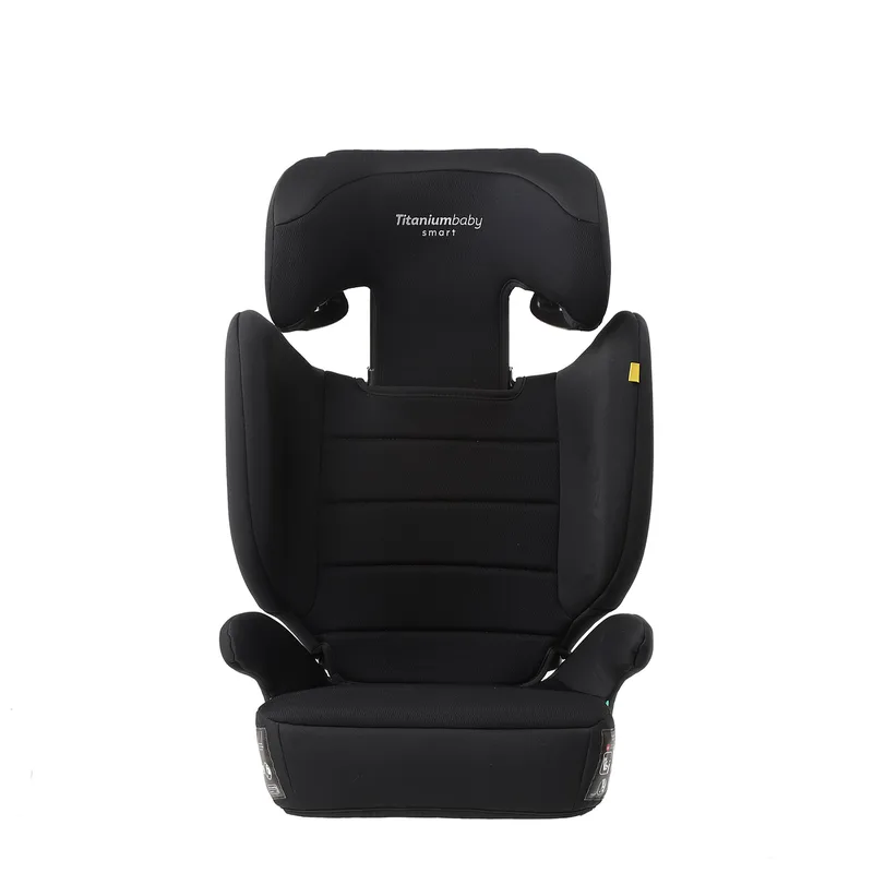 Autostoel Smart Lucky I-size gordel all black - rugleuning afneembaar/gebruik als zitverhoger von Titanium Baby in Schwarz – Produktfoto 3 von 4