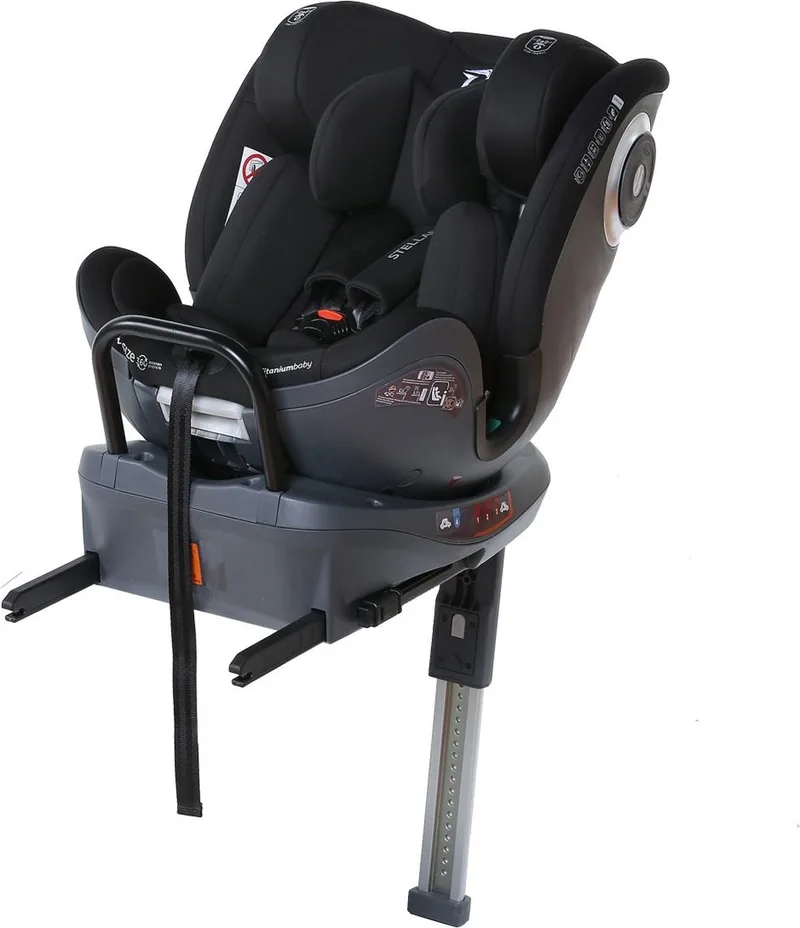 Autostoel Stellar I-size de Titanium Baby en Zwart – photo produit
