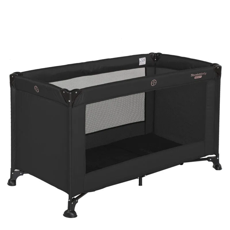 Campingbed SMART Jordan 60x120 cm inclusief Draagtas by Titanium Baby in Black – product photo 2 of 4