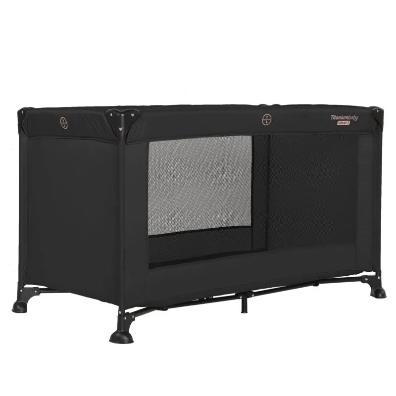 Campingbed SMART Jordan 60x120 cm inclusief Draagtas by Titanium Baby in Black – product photo 3 of 4