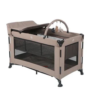 Campingbed Titanium Baby Solid Emma Lush Taupe från Titanium Baby – produktbild 1 av 4
