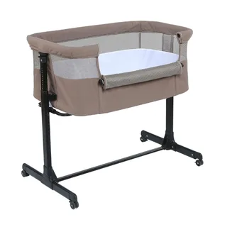 Co-Sleeper Solid Milan Lush | Dichterbij dan ooit |Slaap in stijl met onze nieuwe co-sleeper by Titanium Baby in Taupe – product photo 2 of 3
