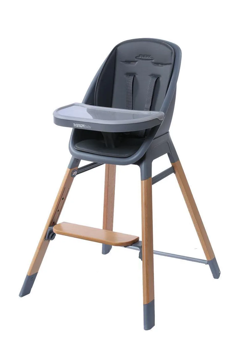 Kinderstoel hout Flexx - 2 in 1 by Titanium Baby in Grijs – product photo