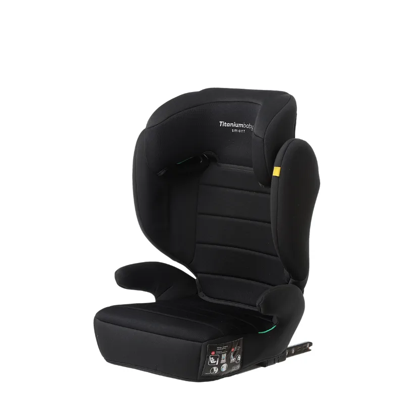 Smart Lucky I-Size Autostoel Isofix 100-150 cm – Verstelbare Hoofdsteun – Zitverhoger Functie – Groep 2/3 by Titanium Baby in Black – product photo 2 of 4