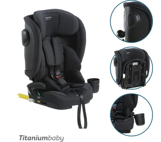 Solid Autostoel Luxx Black 76-150 cm. by Titanium Baby in Black – product photo 1 of 4