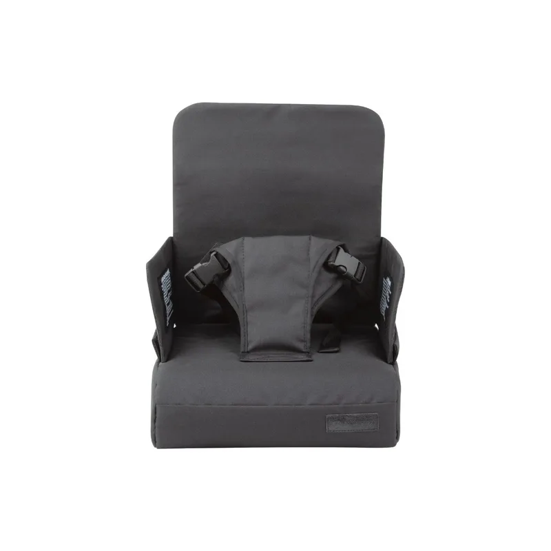 Stoelverhoger Seat2Go Black/Veranderd eenvoudig een eetkamerstoel in een kinderstoel/Inklapbaar en eenvoudig mee te nemen/Opbergvak aan de onderzijde von Titanium Baby in Schwarz – Produktfoto 3 von 4