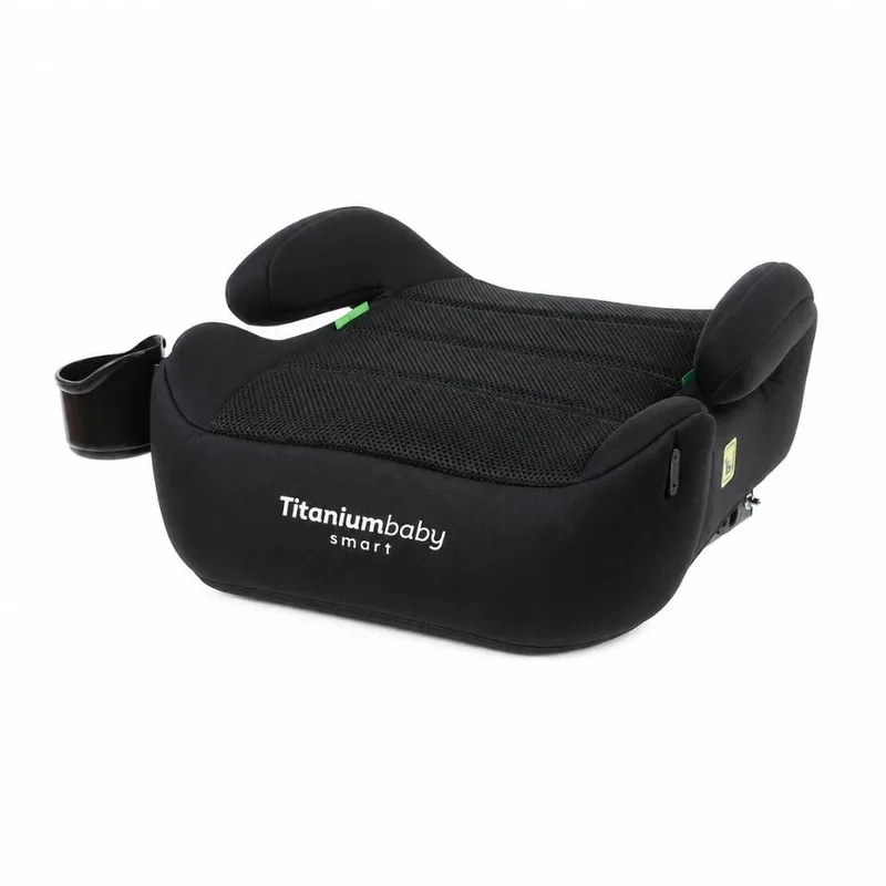 Tano i-Size - Zitverhoger - ISOFIX *nu met verstelbare isofix* - Autostoel Booster - 22-36 kg, 125-150 cm. von Titanium Baby in Schwarz – Produktfoto 4 von 4