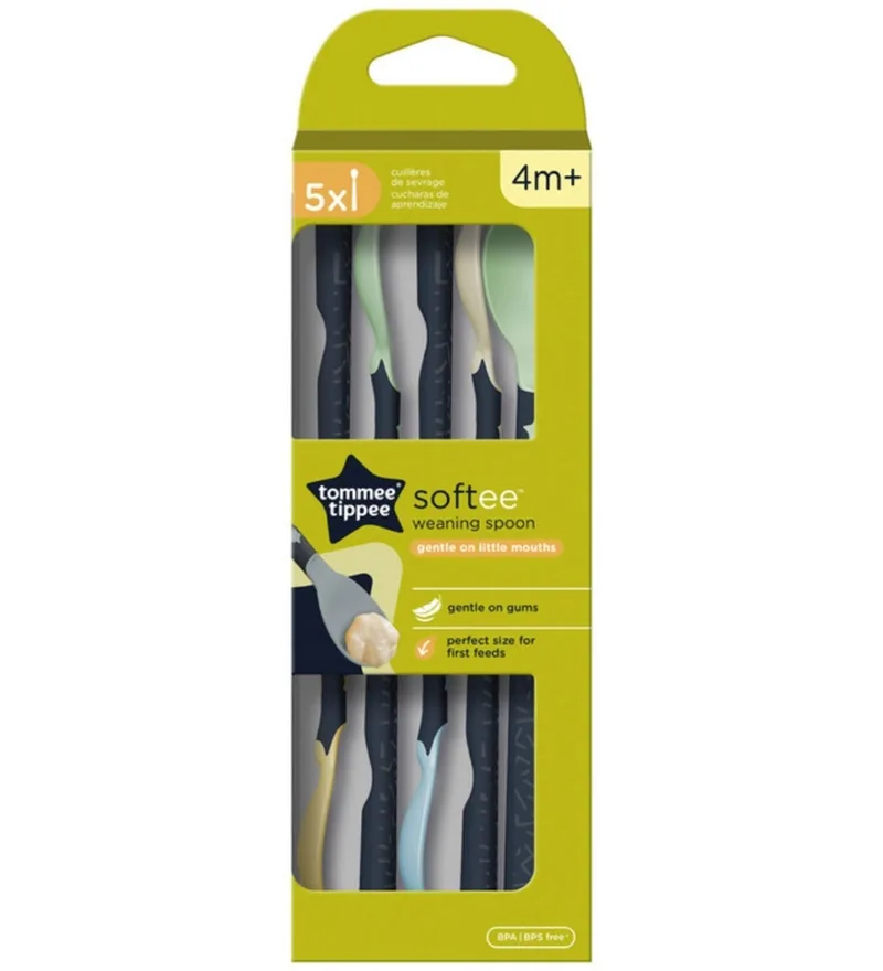 Babylepel - Softee - 5-pack - Navy/Multicolour von Tommee Tippee – Produktfoto
