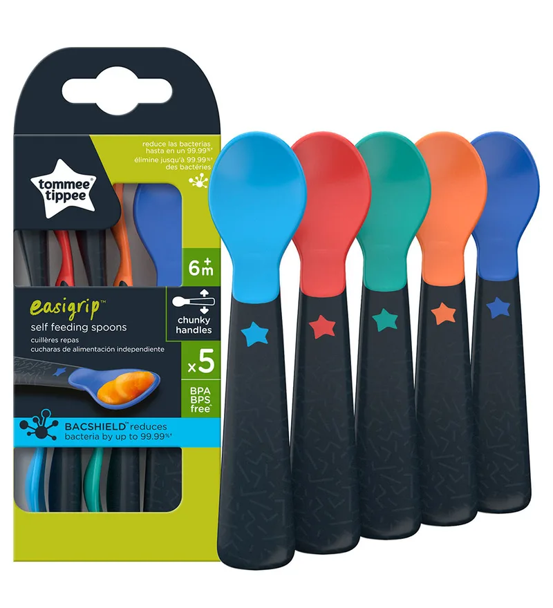 Easi-Grip Zelfstandig Eten Lepels – 5 stuks de Tommee Tippee – photo produit 1 sur 2