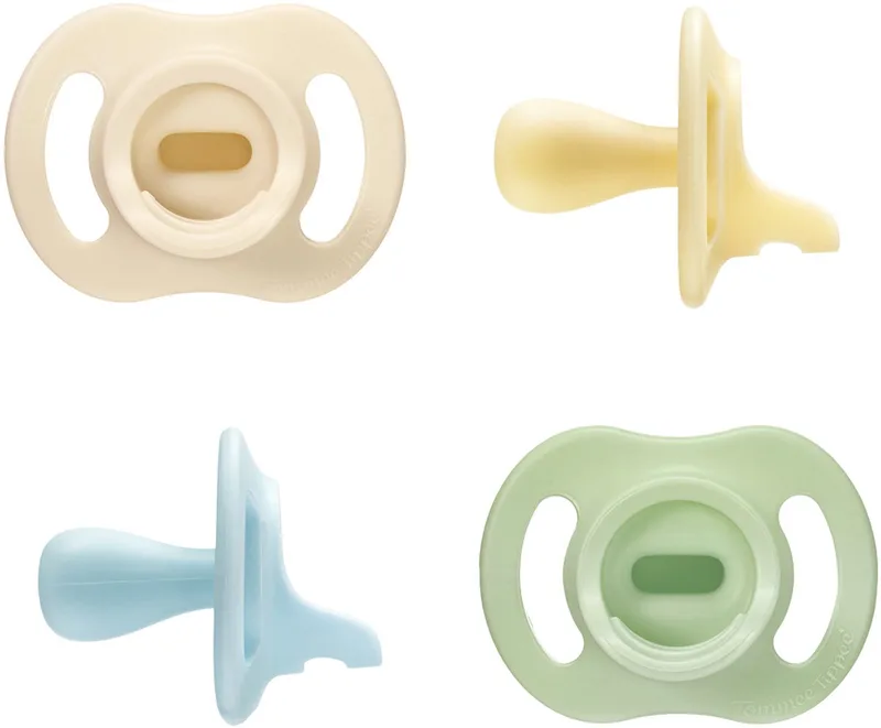 Ultra-light StayPut fopspeen - 0-6 maanden - set van 4 - silicone fopspeen uit één stuk från Tommee Tippee i Blå – produktbild