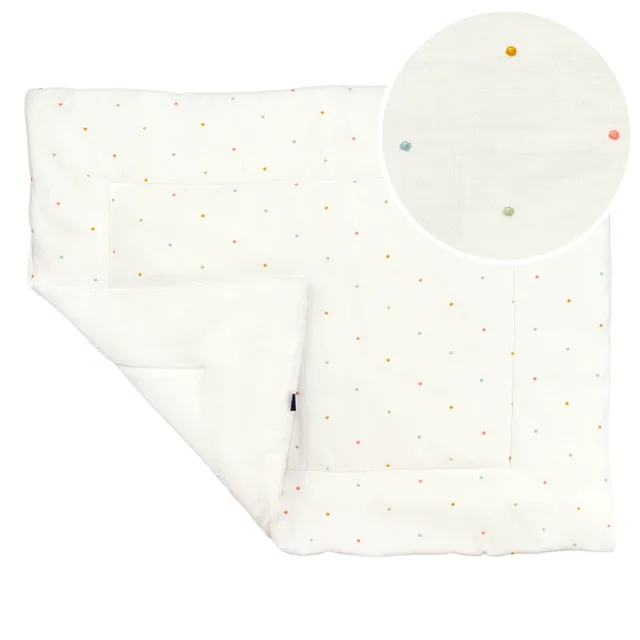 Parklegger Tots Tale Baby Soft Muslin Confetti White