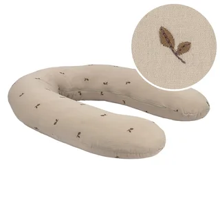 Voedingskussen Tots Tale Baby Soft Muslin Leaves Taupe van Tots Tale – productfoto 1 van 4