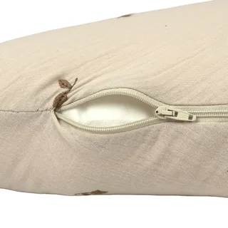 Voedingskussen Tots Tale Baby Soft Muslin Leaves Taupe van Tots Tale – productfoto 4 van 4