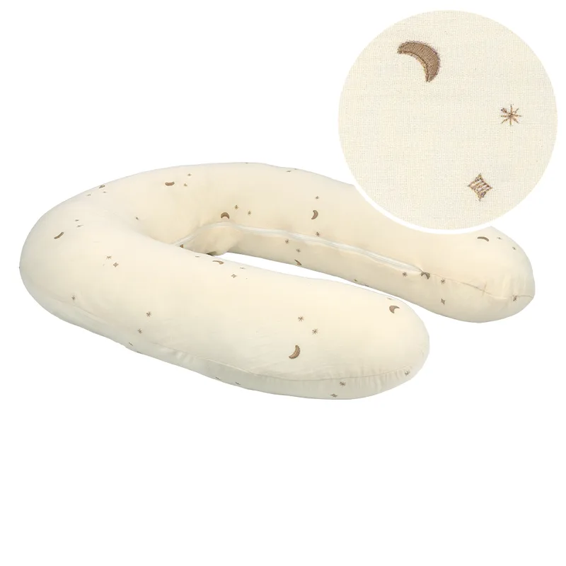 Voedingskussen Tots Tale Baby Soft Muslin Stardust Cream van Tots Tale – productfoto 1 van 4
