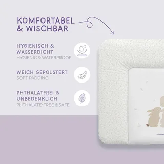 Aankleedkussen - Hophop Bunny - 75 x 85 cm van Träumeland in Beige – productfoto 2 van 3
