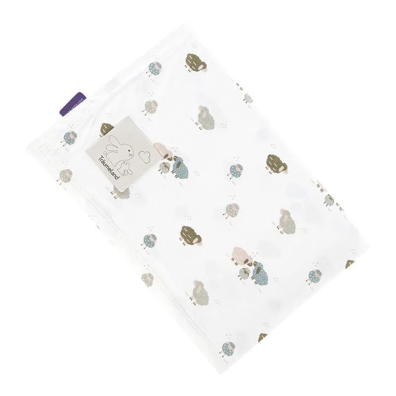 Babydecke Jersey van Träumeland in Wit, 100 × 75 × 2 mm – productfoto 1 van 3