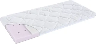 Babymatratze Kleine Matratze Brise Light, 42x80, 43x85cm und weitere Größen, Träumeland, 6 cm hoch, Matratze, abgerundet, Allergiker geeignet (Hausstauballergiker) fra Träumeland i Hvid – produktbillede 1 af 5