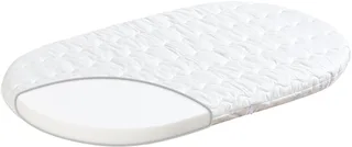 Babymatratze Kleine Matratze Wash, Träumeland, 5 cm hoch, oval fra Träumeland i Hvid – produktbillede 1 af 5