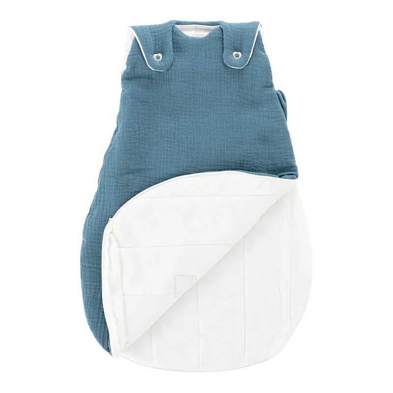 Ganzjahresschlafsack Liebmich Baumwollmusselin 2.5 TOG von Träumeland in Denim – Produktfoto
