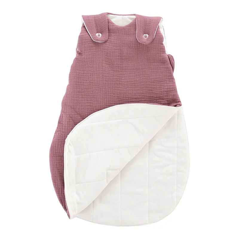 Ganzjahresschlafsack Liebmich Baumwollmusselin 2.5 TOG van Träumeland in Dunkelrot – productfoto