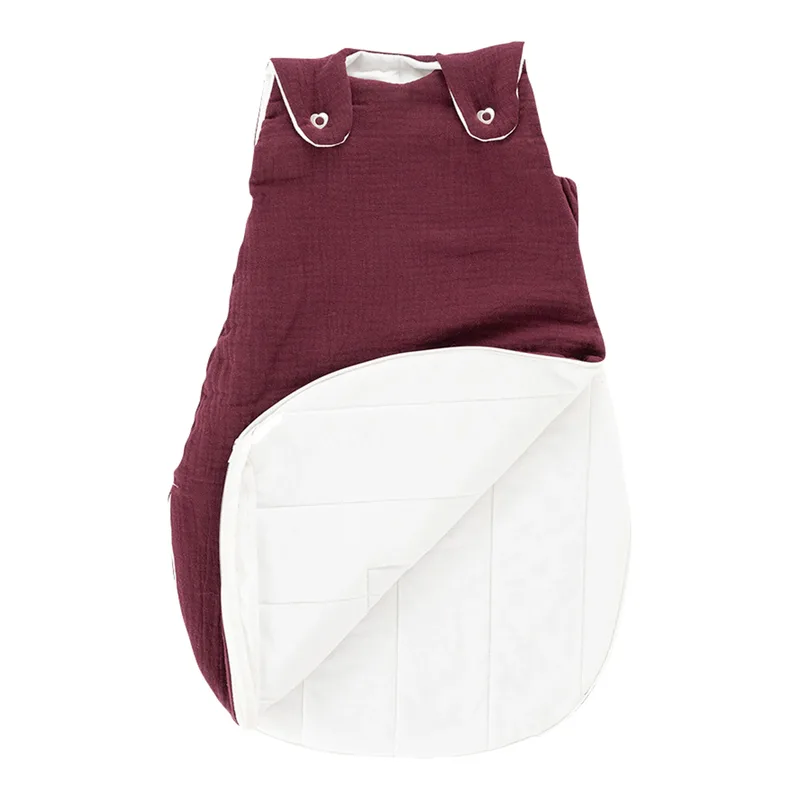 Ganzjahresschlafsack Liebmich Baumwollmusselin 2.5 TOG von Träumeland in Lila – Produktfoto