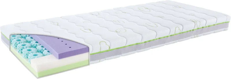 Jugendmatratze Matratze Octasmart XL, Träumeland, 15 cm hoch, (1-tlg) van Träumeland in Wit – productfoto 1 van 3