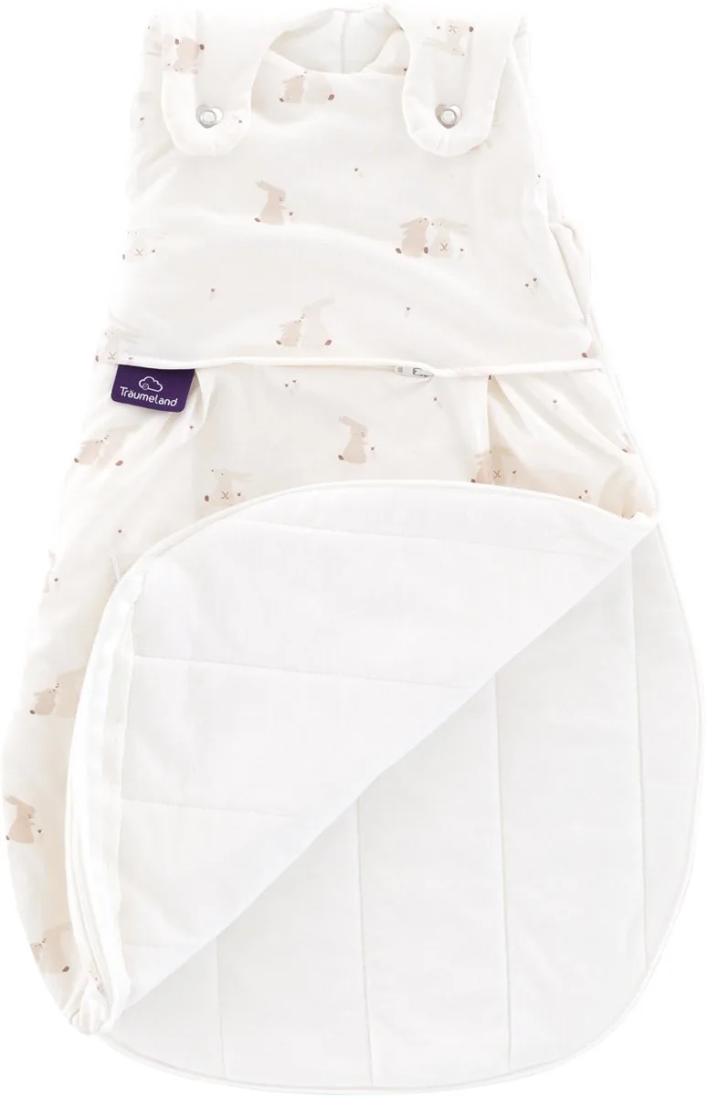 liebmich Slaapzak Hophop Bunny - Mt. 62/68 de Träumeland en Wit off white – photo produit