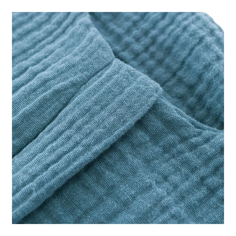 Sommerschlafsack Liebmich 0.5 TOG Baumwollmusselin van Träumeland in Blauw – productfoto