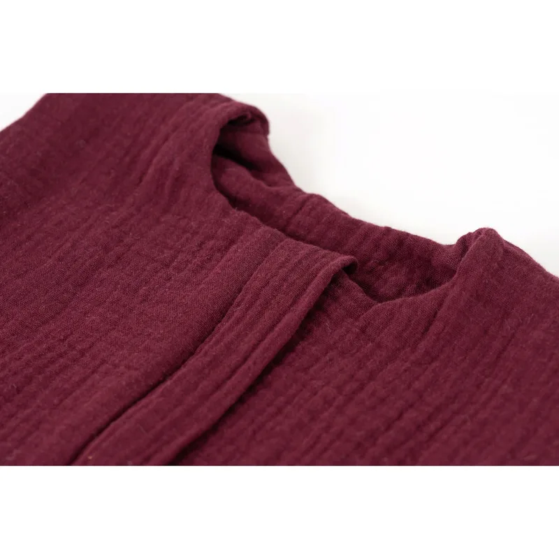 Sommerschlafsack Liebmich 0.5 TOG Baumwollmusselin van Träumeland in Paars – productfoto