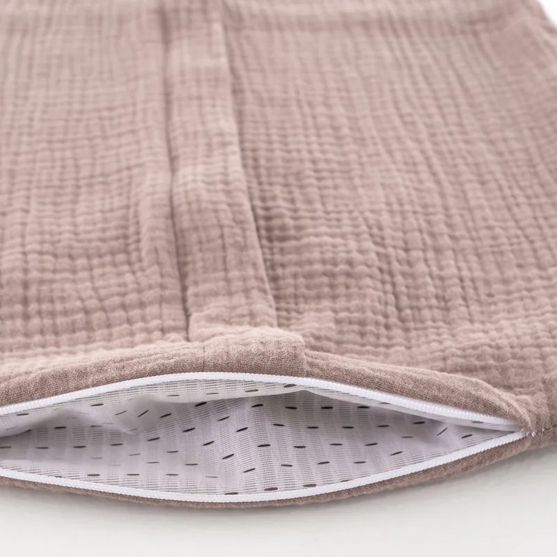 Zomerslaapzak Liebmich - Cotton Muslin - Chestnut 60 cm van Träumeland in Bruin – productfoto