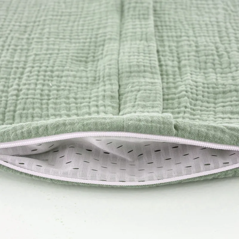 Zomerslaapzak Liebmich - Cotton Muslin - Sage Green - 60 cm by Träumeland in Green – product photo