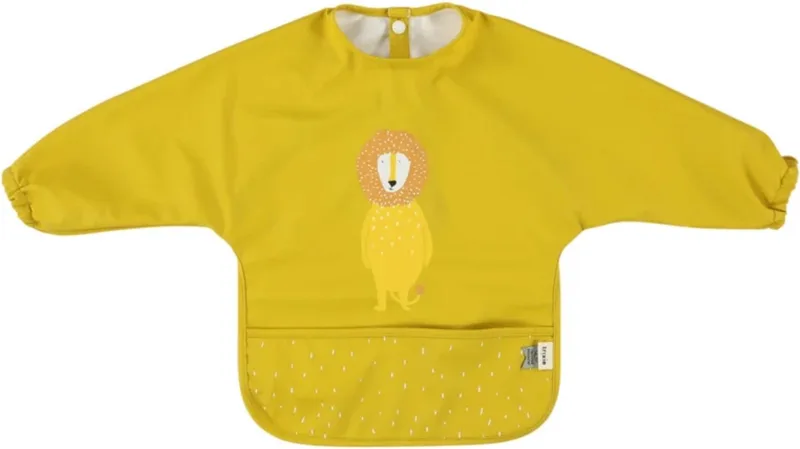Afwasbare slab met mouwen - Mr. Lion - Slab voor kinderen - 100% Recycled Polyester - Eenvoudig schoon - Geel van Trixie in Mr. Lion – productfoto
