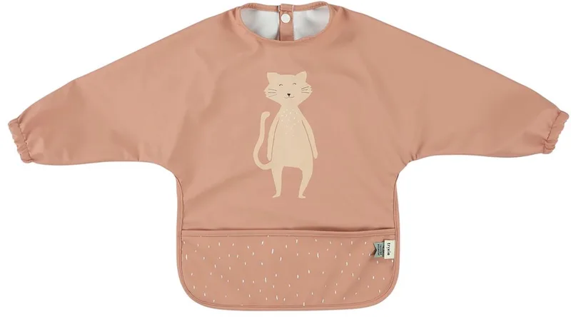 Afwasbare slab met mouwen - Mrs. Cat - Slab voor kinderen - 100% Recycled Polyester - Eenvoudig schoon - Roze de Trixie en Mrs. Cat – photo produit