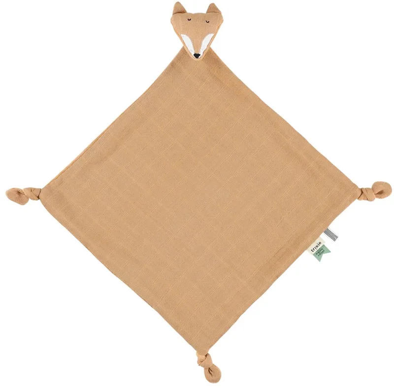 Baby Knuffeldoekje Mr. Fox – 0m+ – Met fopspeenlus – Biologisch Katoen by Trixie in Multicolour – product photo