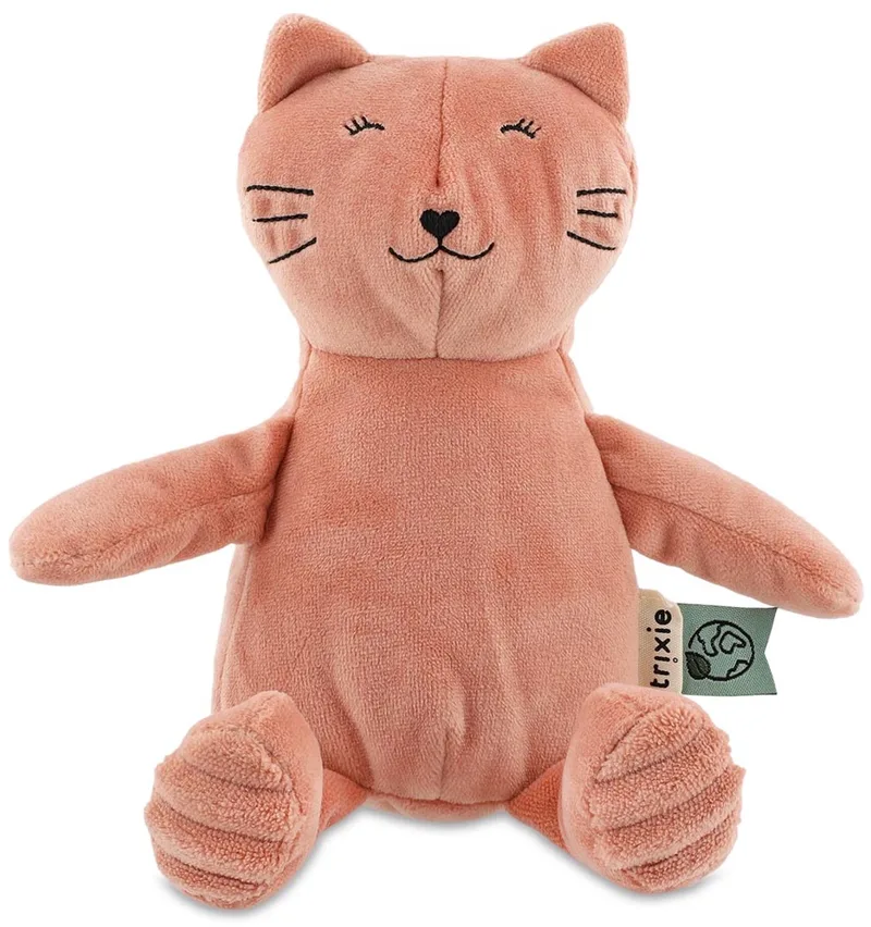 Babyknuffel Mrs. Cat - Zachte Knuffel voor Baby's en Peuters - Eerste Knuffelvriendje van Trixie in Roze – productfoto