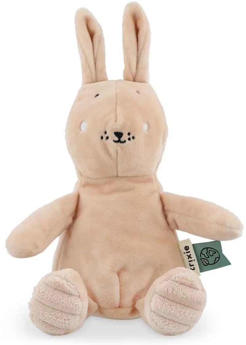 Babyknuffel Mrs. Rabbit - Zachte Knuffel voor Baby's en Peuters - Eerste Knuffelvriendje van Trixie in Roze – productfoto