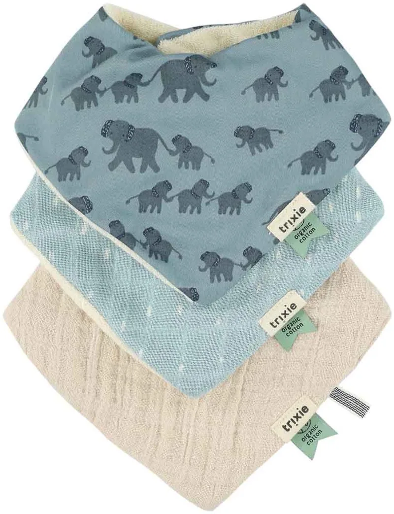 Bandana slab 3-pack mix - Enchanting Elephant by Trixie in Multicolour – product photo