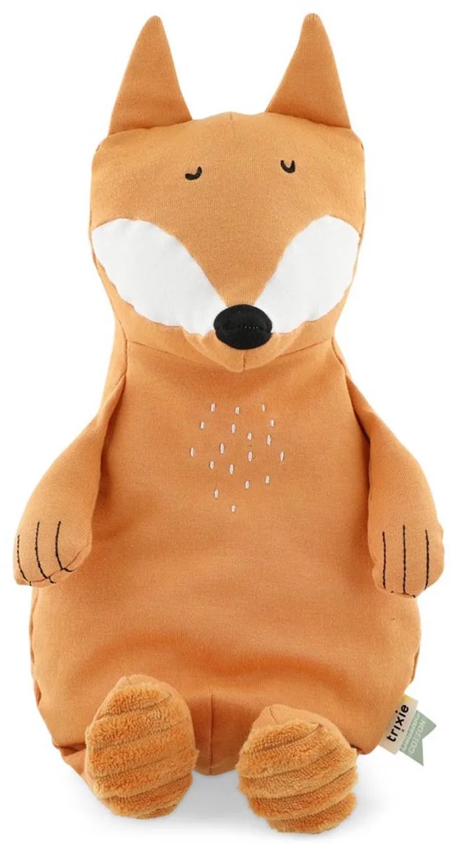 Knuffel - Mr. Fox - Dieren Pluche - Vos - Eerste knuffel voor Baby- 100% biologisch katoen - Groot de Trixie en Orange – photo produit