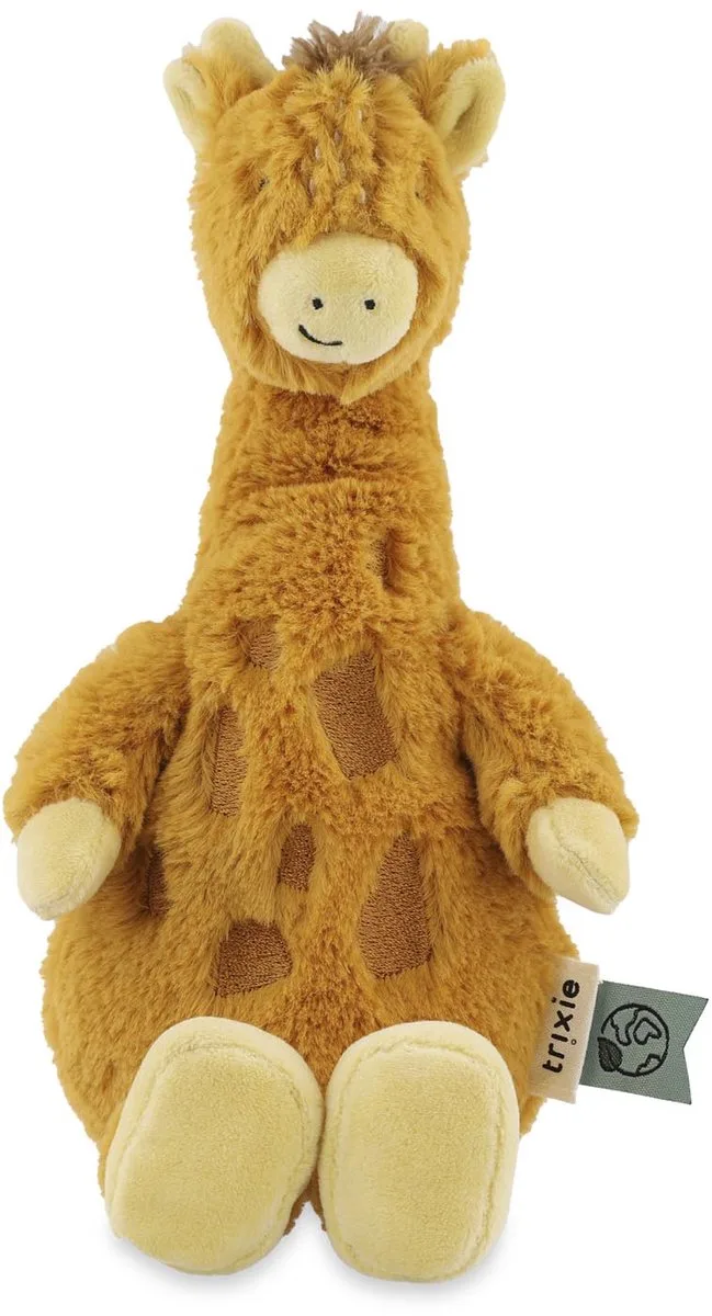 Knuffeldier Baby Mr. Giraffe – Zachte Knuffel van Gerecycleerde Materialen – 21 cm van Trixie in Oranje – productfoto