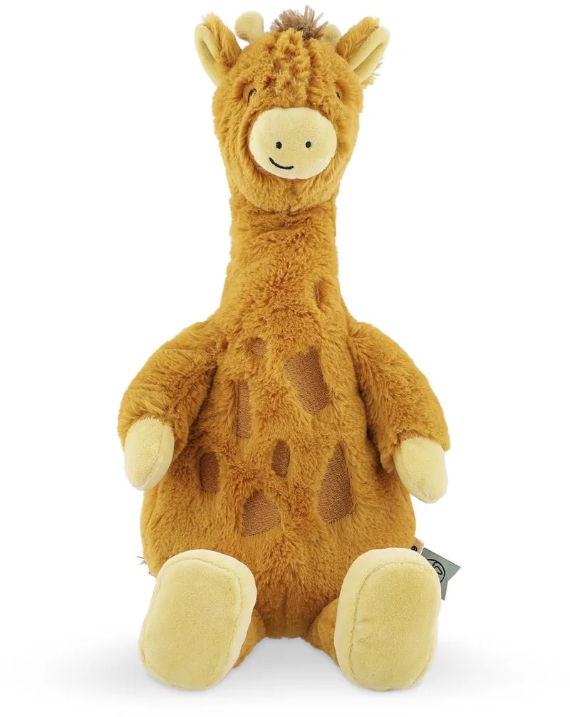 Knuffeldier Mr. Giraffe – Zachte Knuffel van Gerecycleerde Materialen – 29 cm by Trixie in Orange – product photo