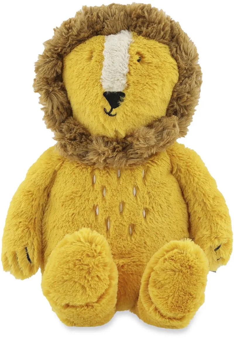 Knuffeldier Mr. Lion – Zachte Knuffel van Gerecycleerde Materialen – 25 cm de Trixie en Jaune – photo produit