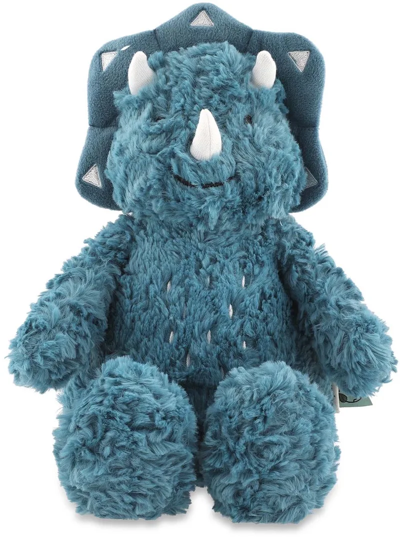 Knuffeldier Mr. Triceratops – Zachte Knuffel van Gerecycleerde Materialen – 25 cm van Trixie in Blauw – productfoto