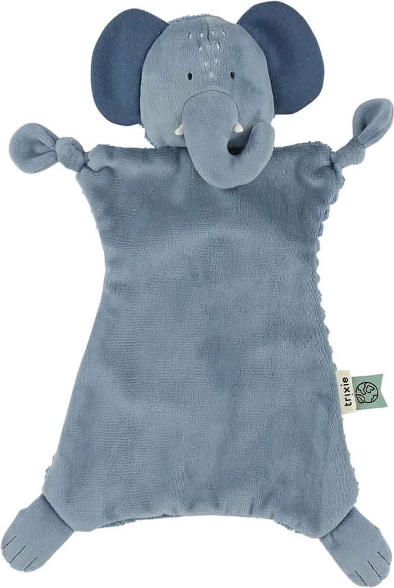 Knuffeldoekje - Mrs. Elephant de Trixie en Bleu – photo produit