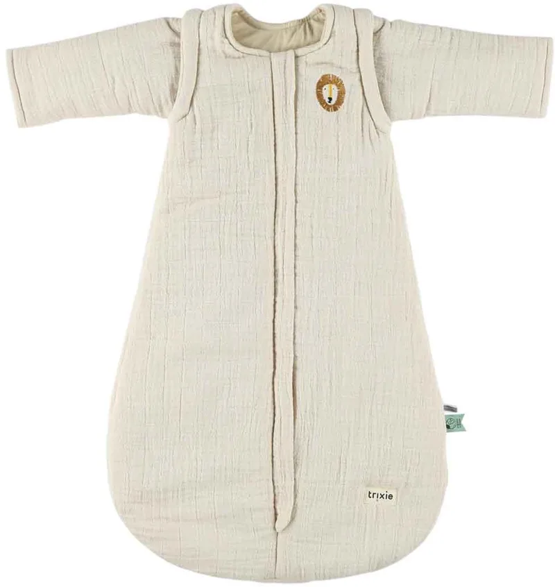 slaapzak baby tussenseizoen 70cm Bliss Beige Mr. Lion - autostoel geschikt. van Trixie in Meerkleurig – productfoto