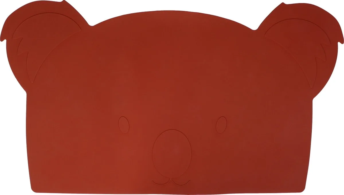 Koala Dark Rust Siliconen Placemat de Tryco en Dark Rust, Rouge – photo produit